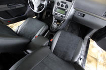 Volkswagen Touran 2003–2010 Autopotahy z ekokůže + látka + antara Antara A001 (kompletní sada) fotografie 8