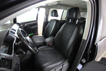 Volkswagen Touran 2003–2010 Autopotahy z ekokůže + látka + antara Antara A001 (kompletní sada) fotografie 7