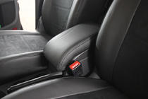 Volkswagen Touran 2003–2010 Autopotahy z ekokůže + látka + antara Antara A001 (kompletní sada) fotografie 9