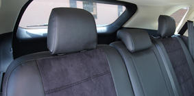 Ford Edge 2014–2024 Autopotahy z ekokůže + látka + antara Antara A001 (kompletní sada) fotografie 7