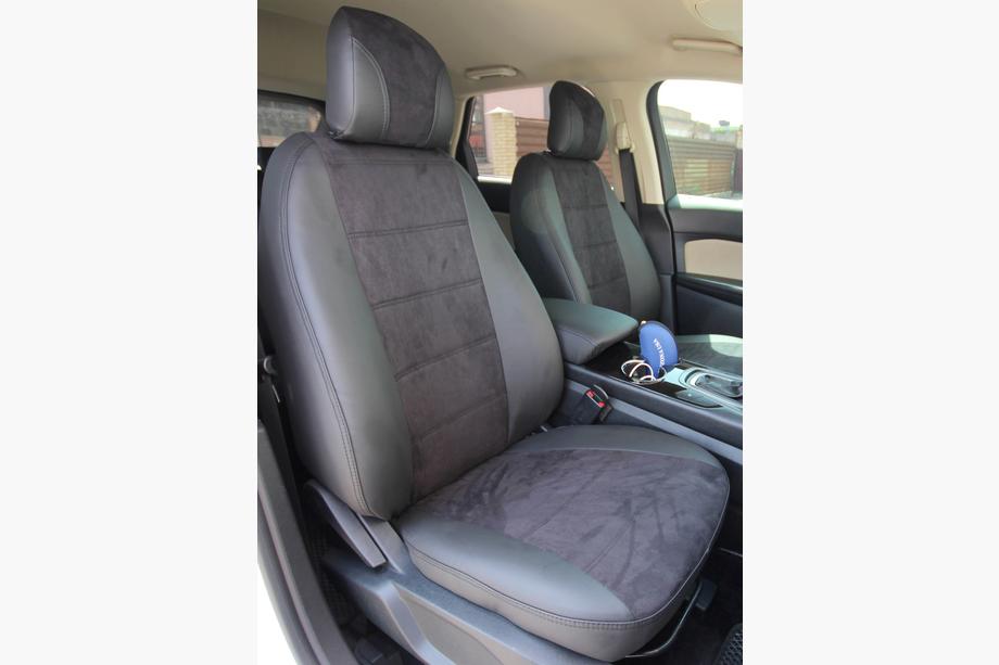 Ford Edge 2014–2024 Autopotahy z ekokůže + látka + antara Antara A001 (kompletní sada) Image