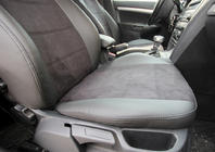 Skoda Octavia II A5 2010–2013 Autopotahy z ekokůže + látka + antara Antara A001 (kompletní sada) fotografie 22