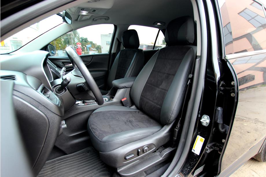 Chevrolet Equinox 2018–2025 Autopotahy z ekokůže + látka + antara Antara A001 (kompletní sada) Image
