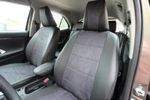 Toyota Yaris/Yaris Cross (XP210) 2020– Autopotahy z ekokůže + látka + antara Antara A001 (kompletní sada) fotografie 12
