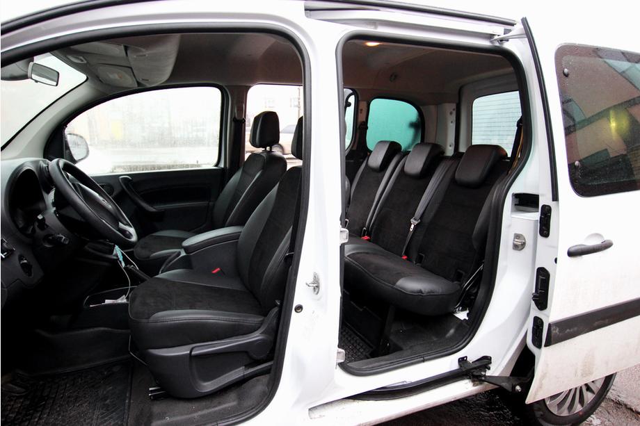 Mercedes Citan 2013–2021 Autopotahy z ekokůže + látka + antara Antara A001 (kompletní sada) Image