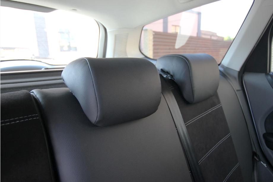 Ford Focus III 2011–2017 Autopotahy ekokůže + látka + Alcantara Antara A001g (kompletní sada) Fotografie 6