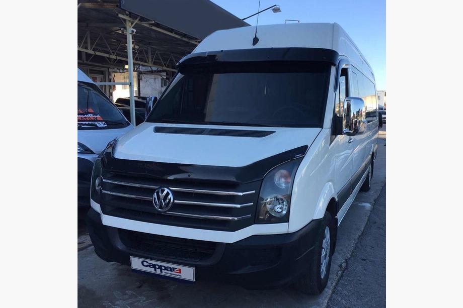 Mercedes Sprinter W906 2006–2018 Kšilt na čelní sklo na rámu V2 (černý lesk, 5 mm) Fotografie 10