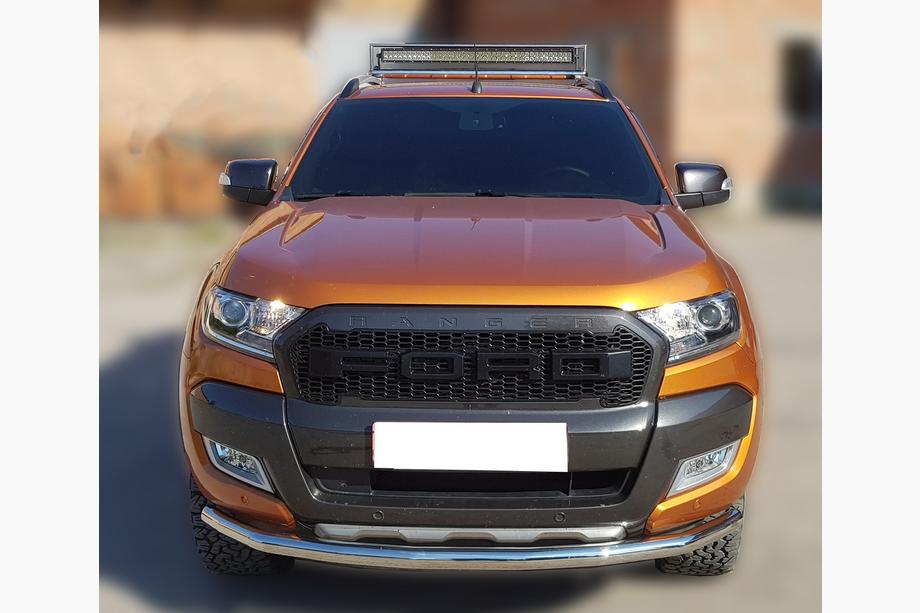 Ford Ranger 2011–2022 Přední ochranný rám Texas pro 2015+ (76 mm, nerez) Fotografie 1