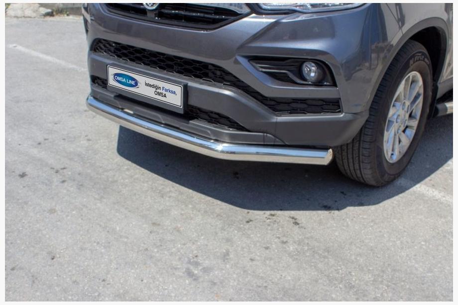 SsangYong Musso II 2018– Přední ochranný rám Texas (76 mm, nerez) Image