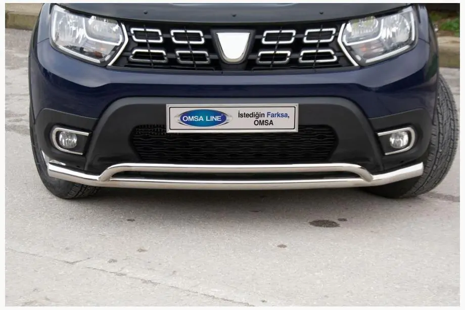 Dacia Duster 2018–2024 Přední ochranný rám Vegas (60/42 mm, nerez) Image