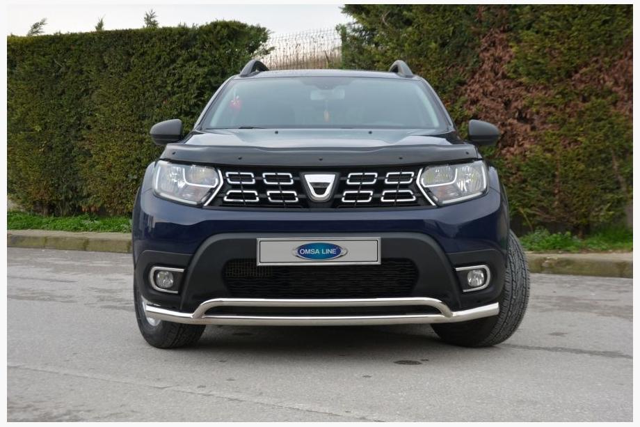 Renault Duster 2018–2024 Přední ochranný rám Vegas (60/42 mm, nerez) Image