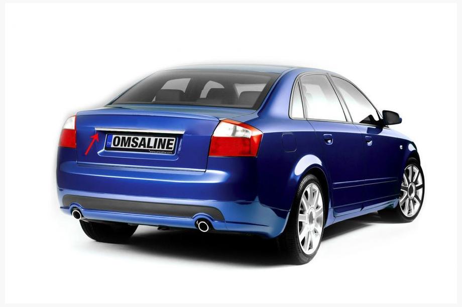 Audi A4 B6 2000–2004 Nerezová lišta nad SPZ OmsaLine Image