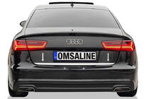 Audi A6 C8 2018–2025 Lišta hrany kufru OmsaLine (nerez) fotografie 1