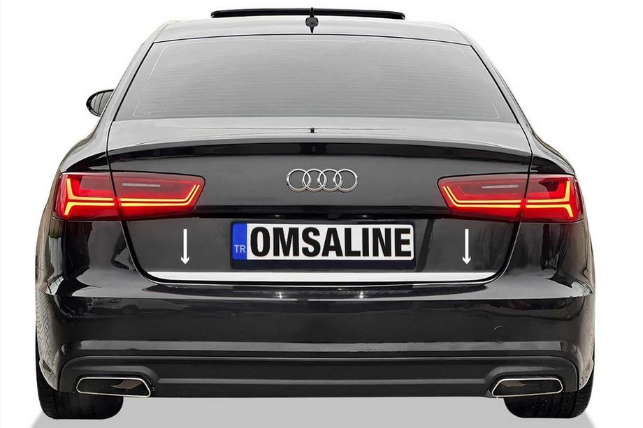 Audi A6 C8 2018–2025 Lišta hrany kufru OmsaLine (nerez) Image