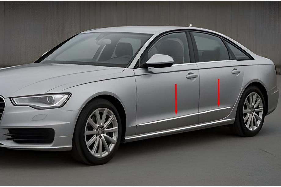 Audi A6 C7 2011–2017 Chromové lišty dveří (6 ks) Image