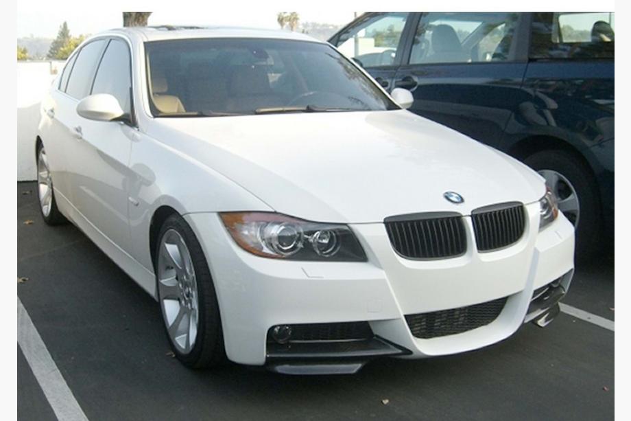 BMW řady 3 E90/E91 2005–2011 Přední lip nástavce Flap DPT (pro E90 M-Sport 2005-2008, černý lesk, 2 ks) Image
