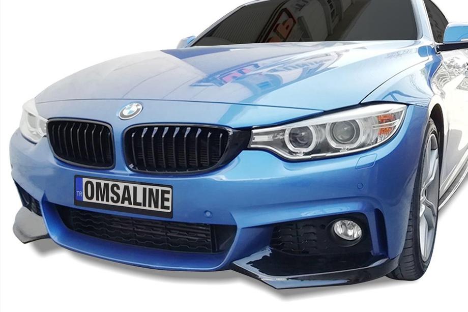 BMW řada 4 F32/F33/F36 2012–2020 Přední lip spoiler Flap (pro M-Sport, černý) Image