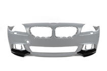 BMW řada 5 F10/F11 2010–2016 Přední spoilerový lip na nárazník DPT Flap (pro M-Performance, lesklá černá) fotografie 5