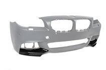 BMW řada 5 F10/F11 2010–2016 Přední spoilerový lip na nárazník DPT Flap (pro M-Performance, lesklá černá) fotografie 6