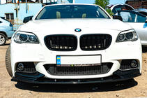 BMW řada 5 F10/F11 2010–2016 Lip spoiler na přední nárazník OmsaLine (černý) fotografie 5