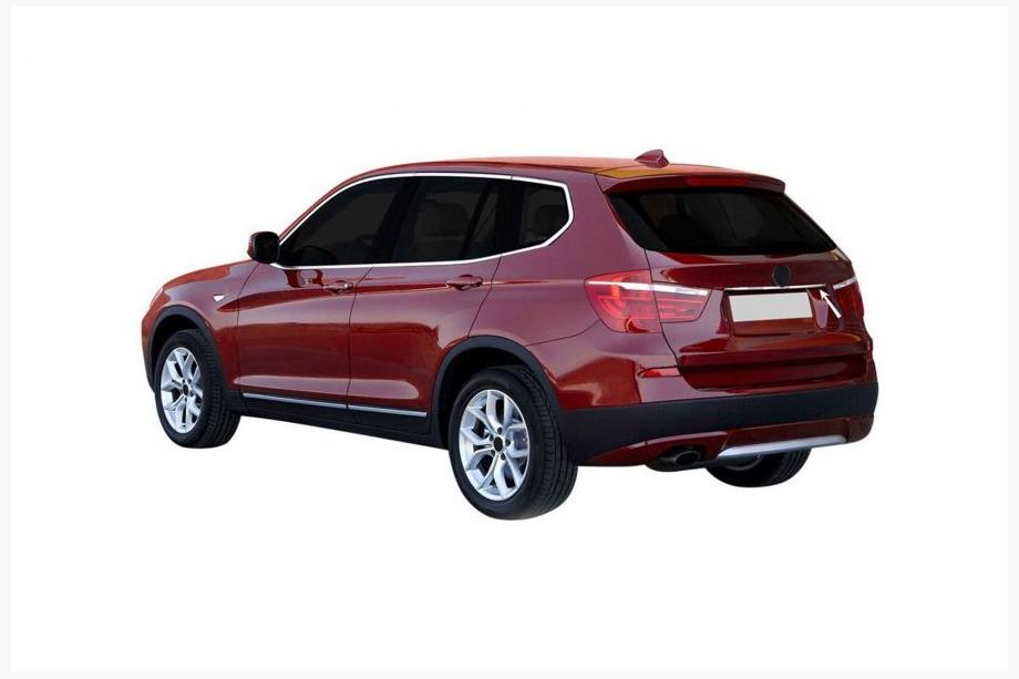 BMW X3 F25 2011–2018 Nerezová lišta nad SPZ Image