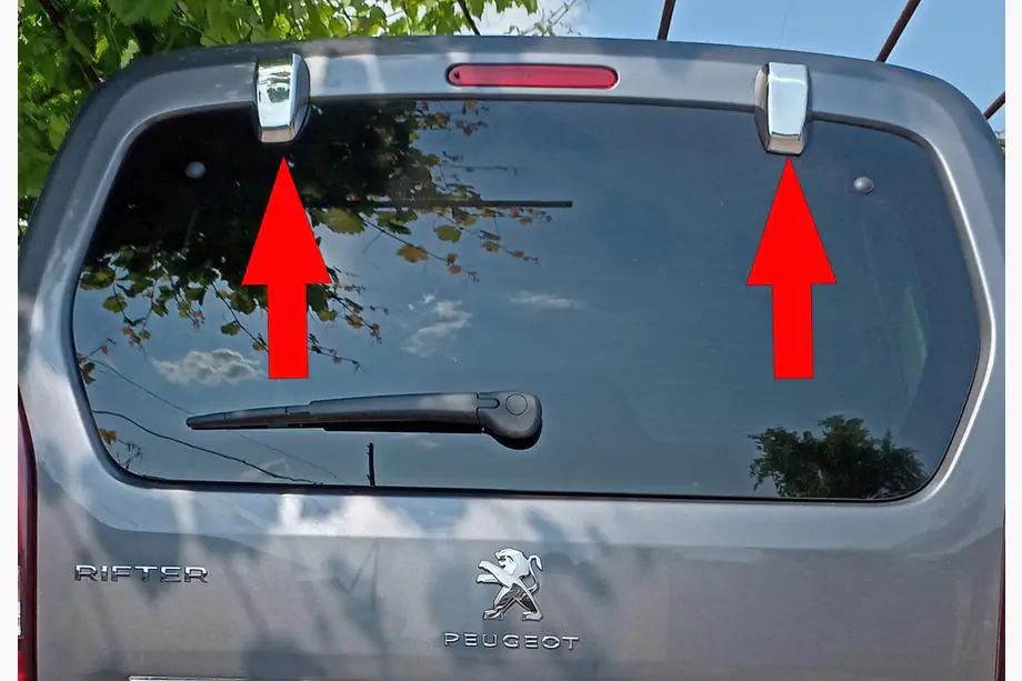 Citroen Berlingo/Multispace 2018– Krytky na panty zadních dveří (2 ks, nerez) Image