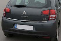 Citroen C-3 2009–2016 Spodní lišta víka kufru OmsaLine (nerez) fotografie 1