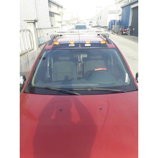 Kšilt čelního skla (LED, černý mat) Renault Sandero 2007–2013 fotografie 3