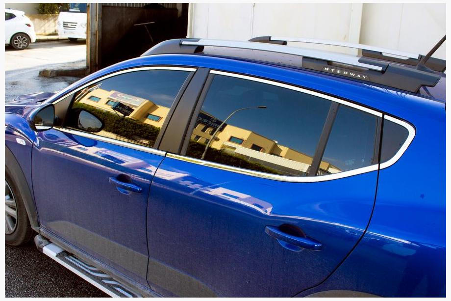 Dacia Sandero 2021– Kompletní chromové lišty oken (14 ks, nerez) Image