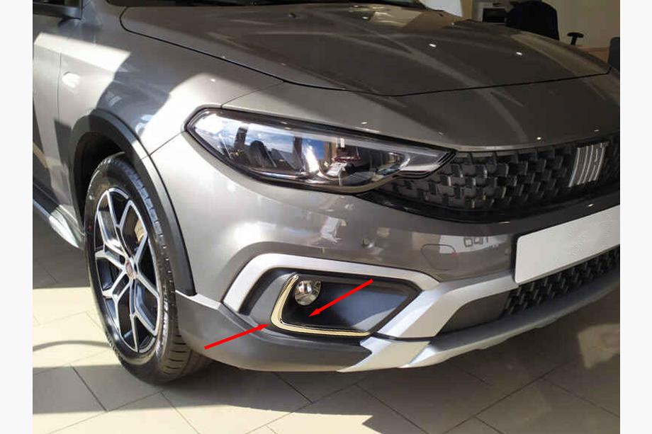 Fiat Tipo Cross 2021– Nerezové rámečky mlhových světel Image