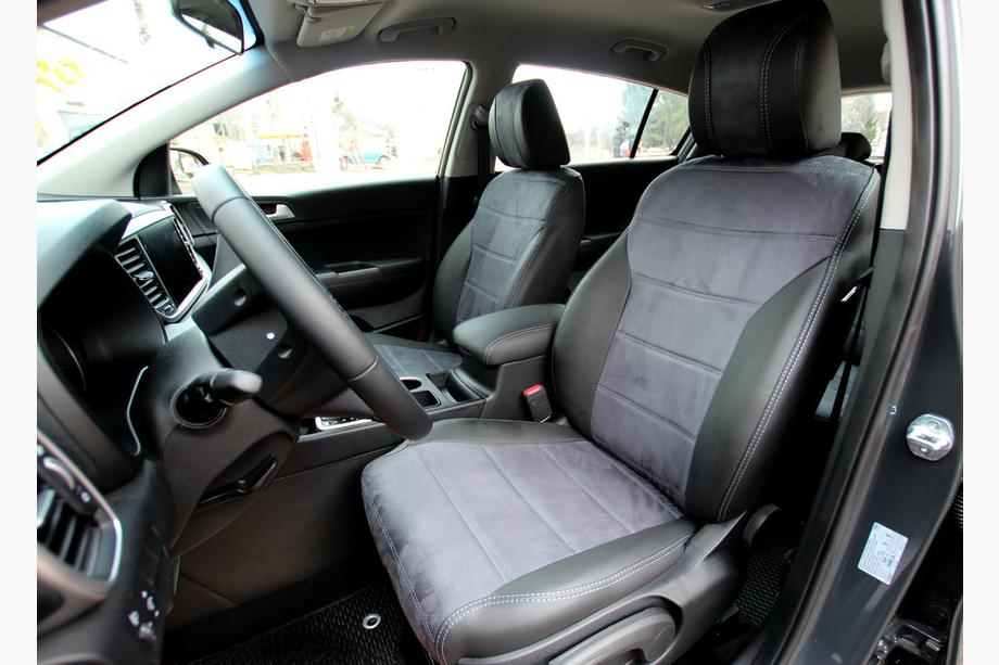 Kia Sportage 2021– Autopotahy eko kůže + tkanina + alcantara Antara A0010 (kompletní sada) Image