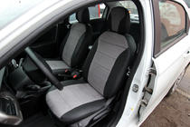 Citroen C-Elysee 2013–2022 Autopotahy eko kůže + tkanina + alcantara Antara A0010 (kompletní sada) fotografie 8