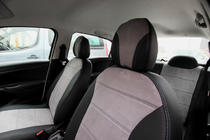 Citroen C-Elysee 2013–2022 Autopotahy eko kůže + tkanina + alcantara Antara A0010 (kompletní sada) fotografie 9
