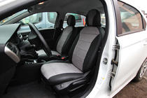 Citroen C-Elysee 2013–2022 Autopotahy eko kůže + tkanina + alcantara Antara A0010 (kompletní sada) fotografie 1