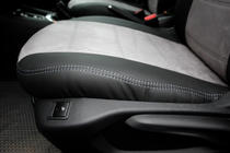 Citroen C-Elysee 2013–2022 Autopotahy eko kůže + tkanina + alcantara Antara A0010 (kompletní sada) fotografie 16