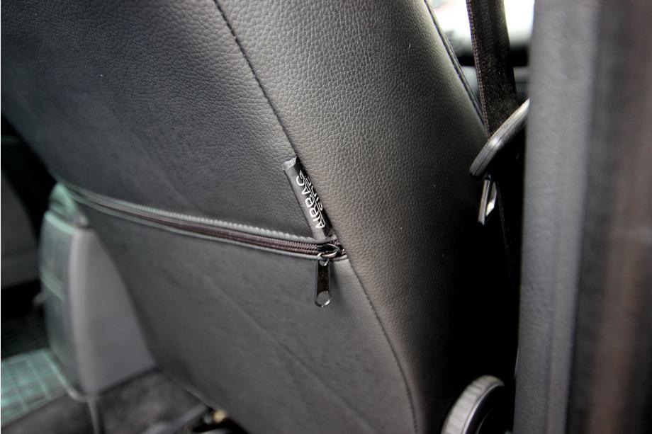 Volkswagen Passat B5 1997–2005 Autopotahy eko kůže + látka + Alcantara Antara A006 (kompletní sada do celého interiéru) Fotografie 2