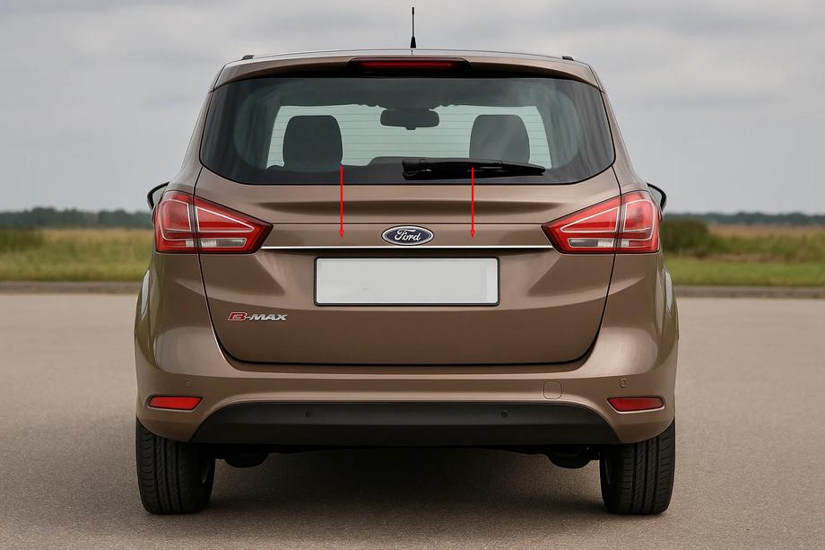 Ford B-Max 2012–2017 Chromová lišta nad SPZ (nerez) Image