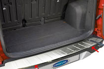 Ford EcoSport 2013–2022 Nerezová lišta na zadní nárazník (2013-2017, nerez) fotografie 1