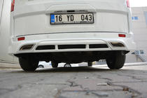Ford Custom 2013–2022 Nástavec zadního nárazníku (k lakování) fotografie 3
