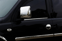Opel Combo 2002–2012 Chromové kryty zpětných zrcátek (2 ks, plast) fotografie 4