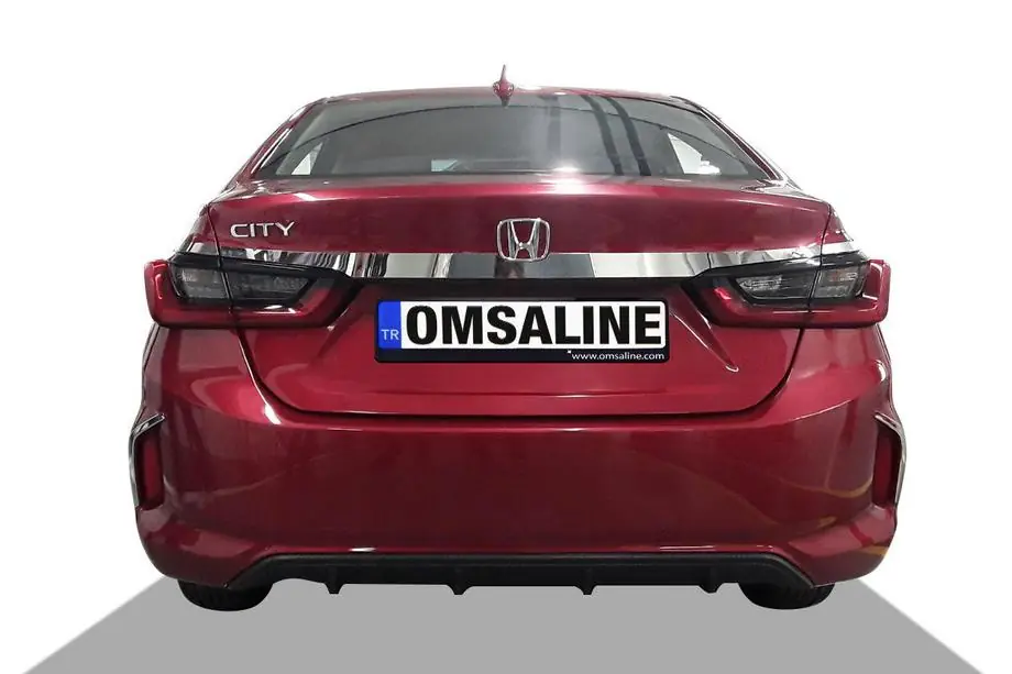 Honda City 2021– Chromová lišta nad SPZ SD (3 ks, nerez) Image