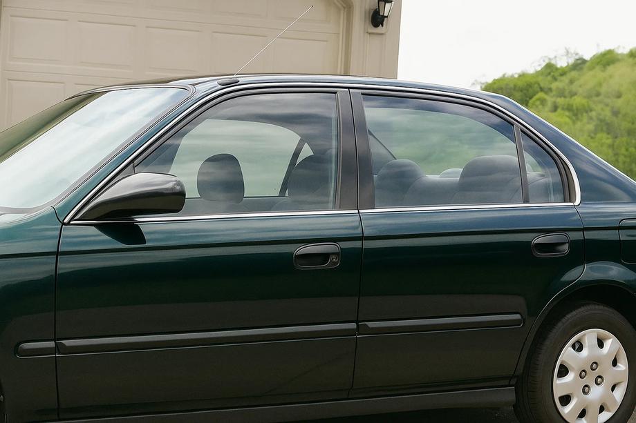Honda Civic 1995–2001 Vnější okenní lišty (4 ks, nerez) Image