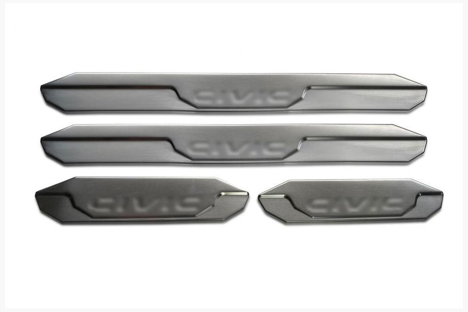 Honda Civic Sedan IX 2011–2016 Nerezové kryty prahů OmsaLine V2 (4 ks) Image