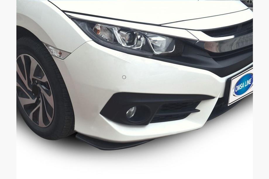 Honda Civic Sedan X 2016–2021 Flap nástavce na přední nárazník (2 ks, černé) Image