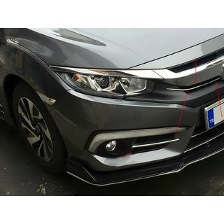 Nerezové lišty na mřížku chladiče (2 ks) Honda Civic Sedan 2021– fotografie 1