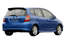 Honda FIT/Jazz 2002–2008 Chromová lišta nad SPZ (nerez) fotografie 1