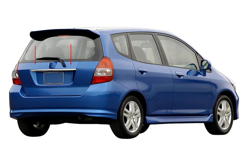 Honda FIT/Jazz 2002–2008 Chromová lišta nad SPZ (nerez) Image