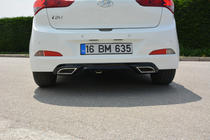 Hyundai I-20 2014–2020 Zadní difuzor Meliset (k lakování) fotografie 1