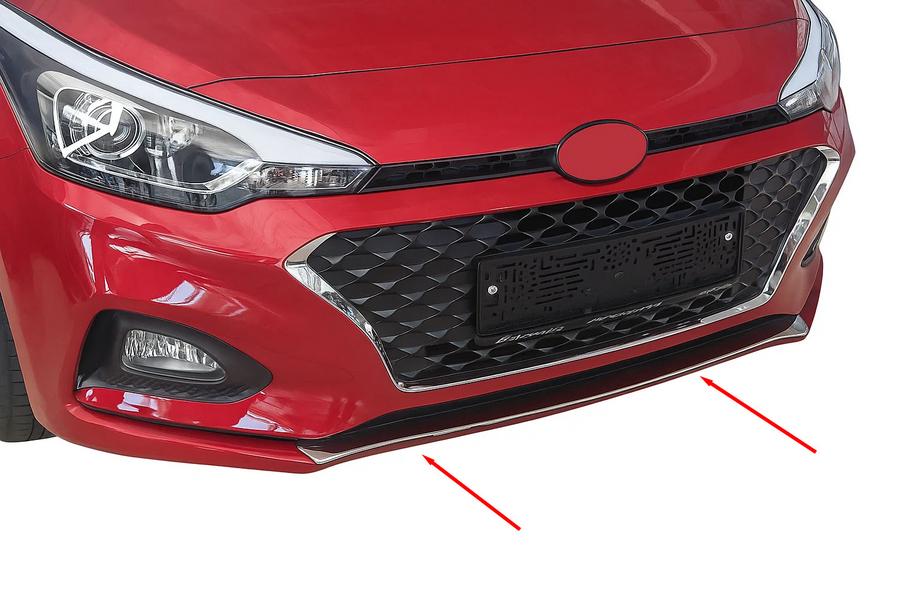 Hyundai I-20 2014–2020 Nerezový kryt mřížky nárazníku 2018-2020 Image