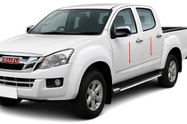 Isuzu D-Max 2011–2019 Dveřní lišty OmsaLine (nerez) fotografie 1